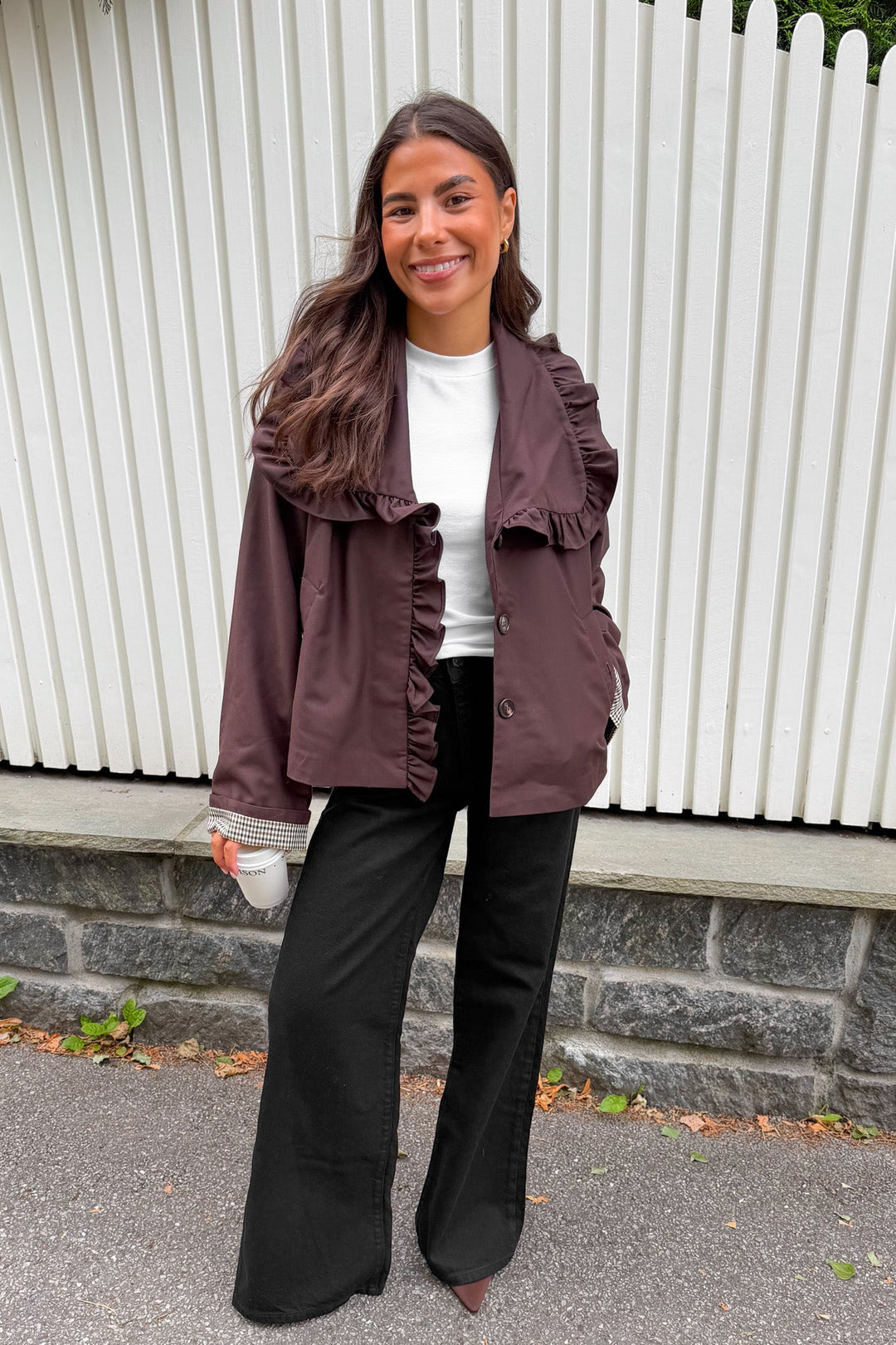 Elsia Ls Short Trenchcoat Coffee Bean | Yttertøy | Smuk