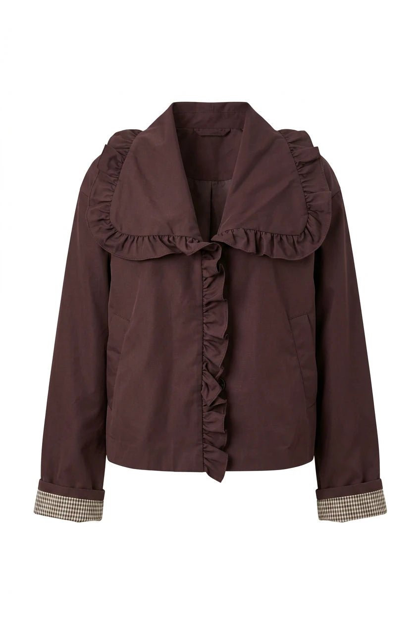 Elsia Ls Short Trenchcoat Coffee Bean | Yttertøy | Smuk