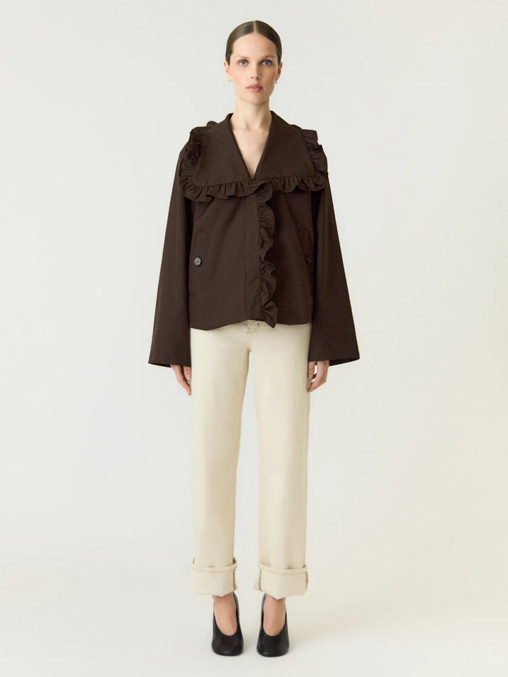 Elsia Ls Short Trenchcoat Coffee Bean | Yttertøy | Smuk