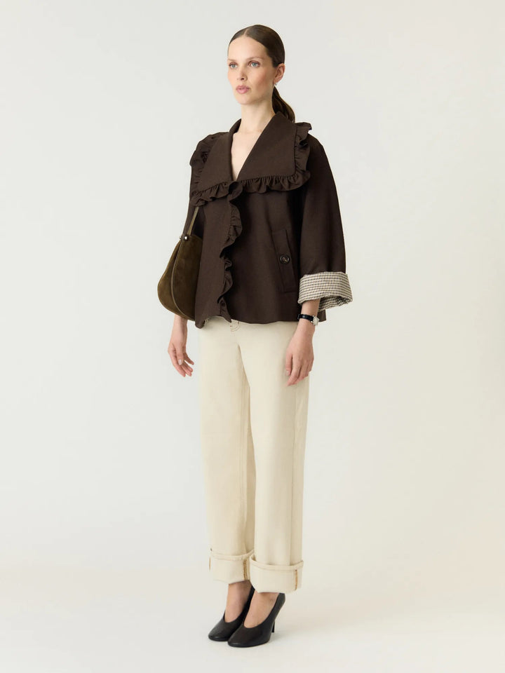 Elsia Ls Short Trenchcoat Coffee Bean | Yttertøy | Smuk