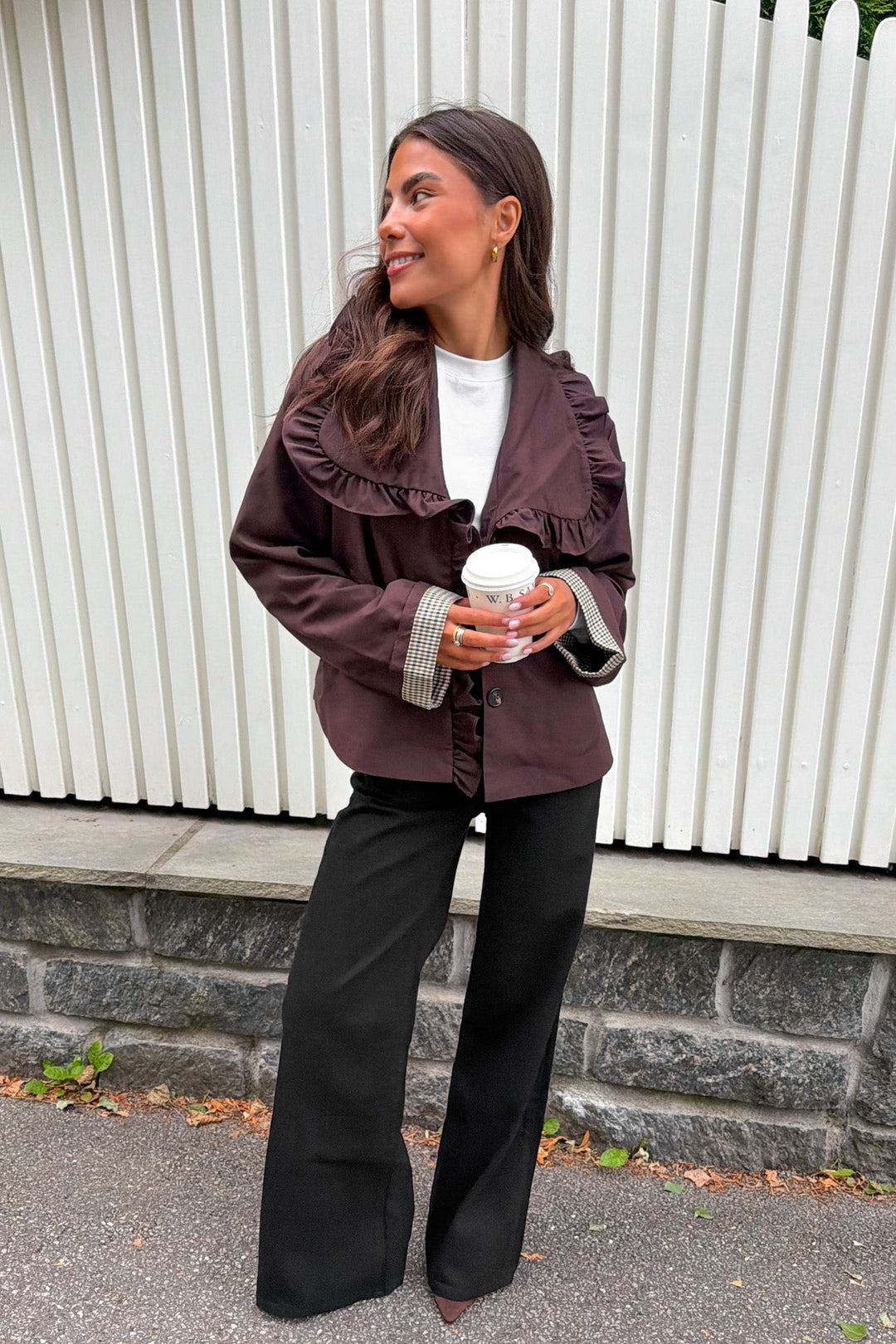 Elsia Ls Short Trenchcoat Coffee Bean | Yttertøy | Smuk