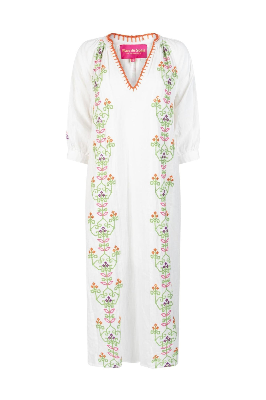 Embr Dress White Green | Kjoler | Smuk - Dameklær på nett