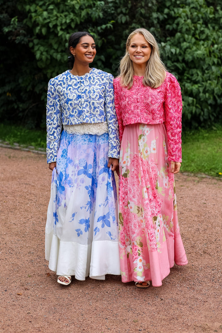 Embroidered Jacket Blue Bloom | Skjorter og bluser | Smuk - Dameklær på nett
