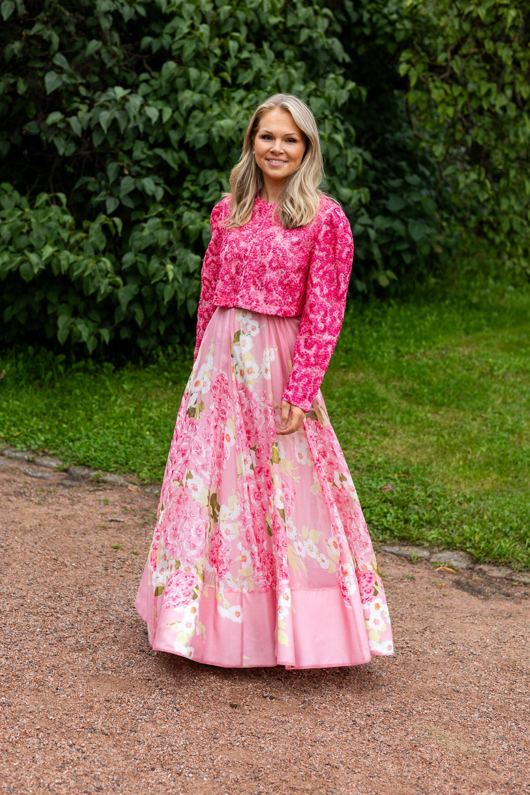 Embroidered Jacket Pink Bloom | Skjorter og bluser | Smuk - Dameklær på nett