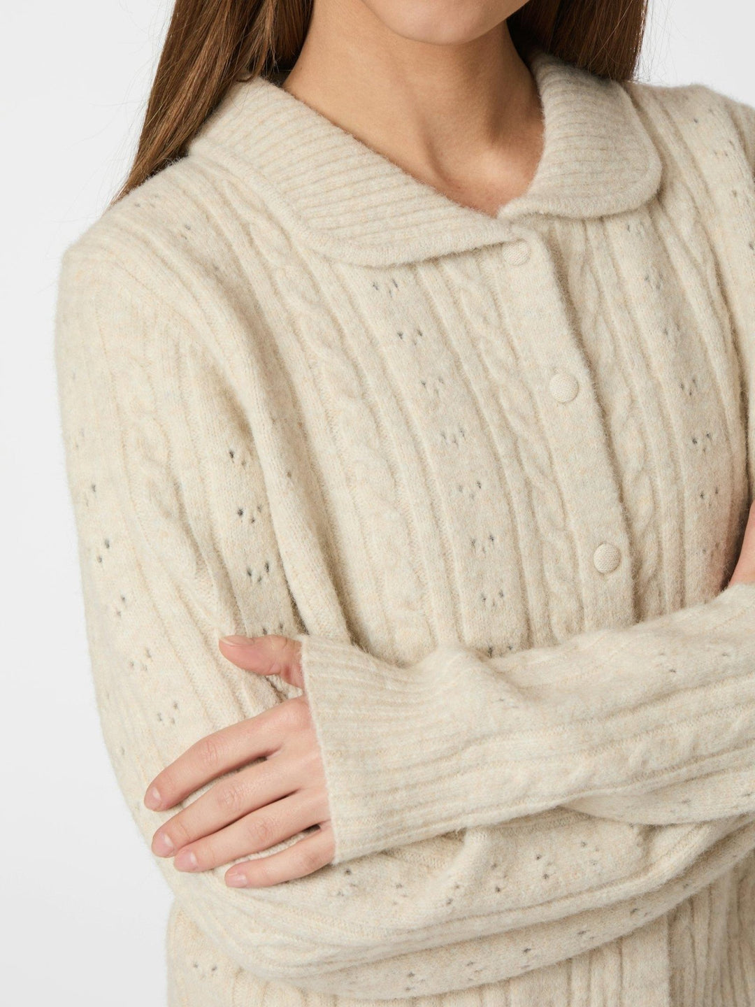 Emelie Knit Cardigan Ivory | Genser | Smuk - Dameklær på nett