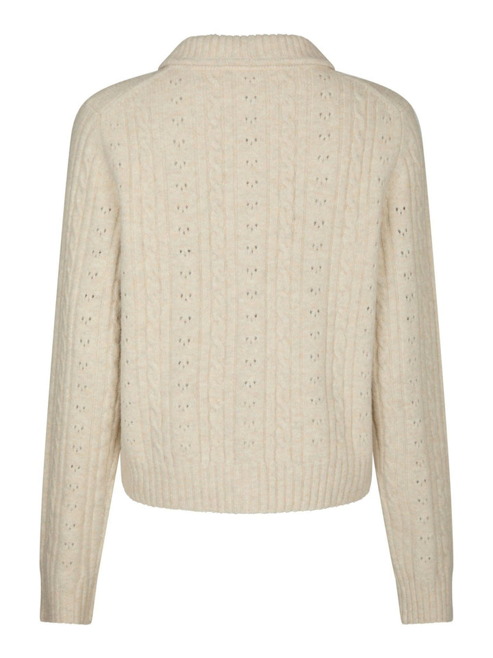 Emelie Knit Cardigan Ivory | Genser | Smuk - Dameklær på nett