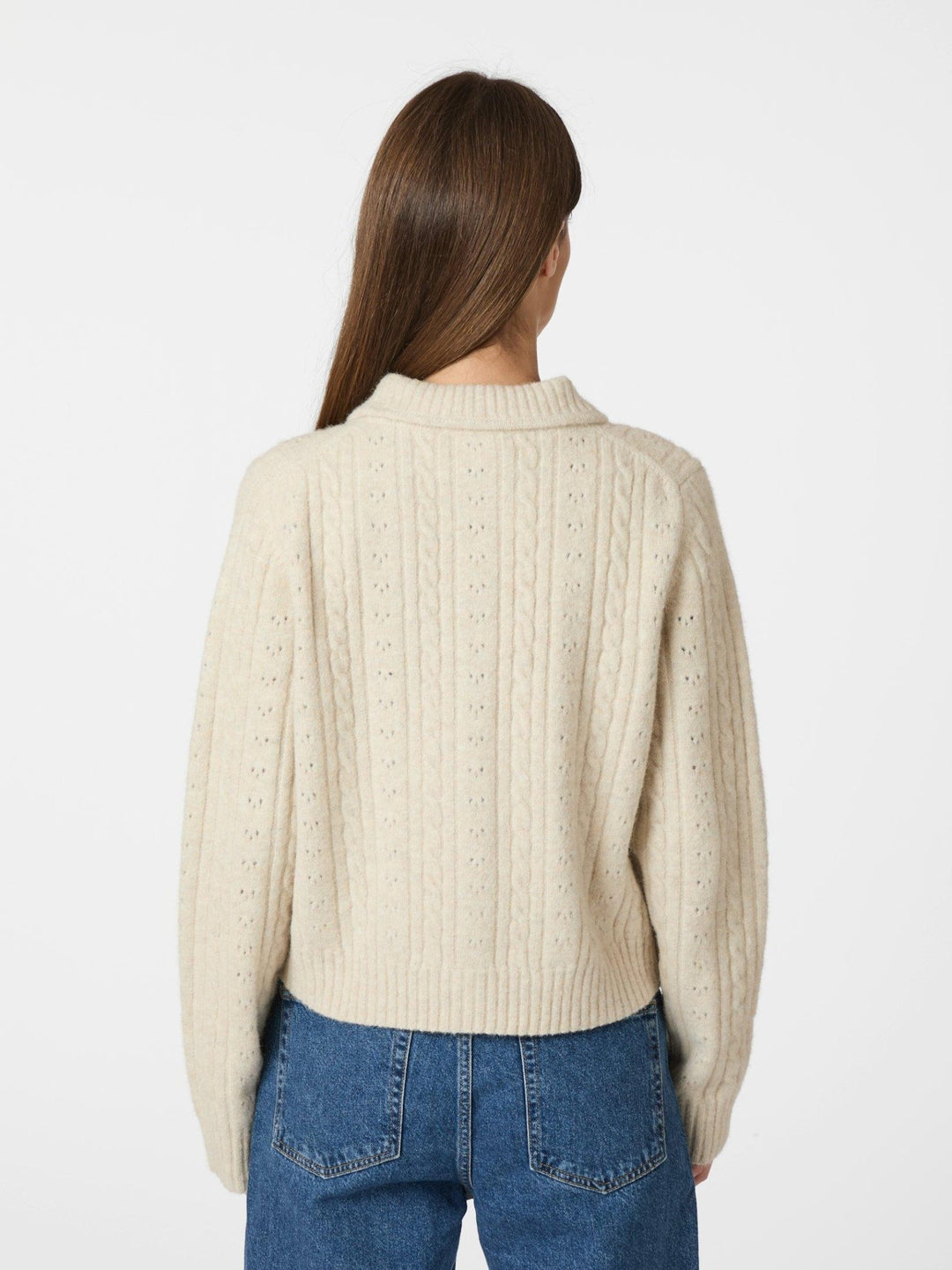 Emelie Knit Cardigan Ivory | Genser | Smuk - Dameklær på nett