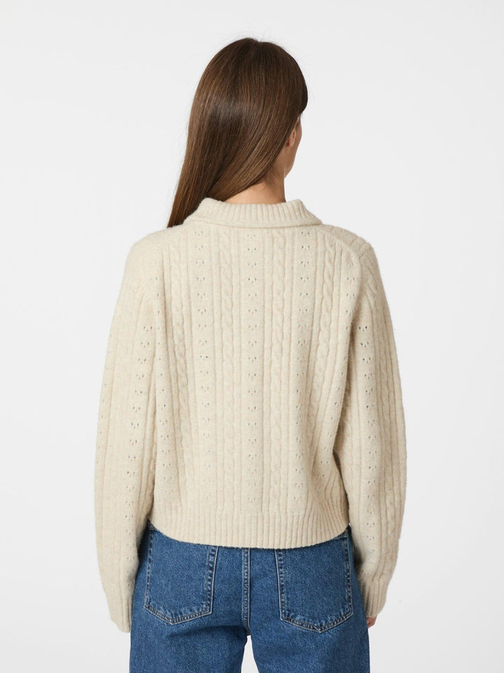 Emelie Knit Cardigan Ivory | Genser | Smuk - Dameklær på nett