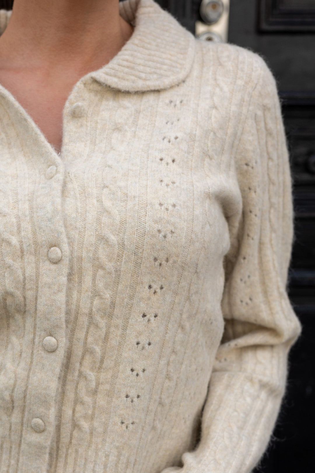 Emelie Knit Cardigan Ivory | Genser | Smuk - Dameklær på nett