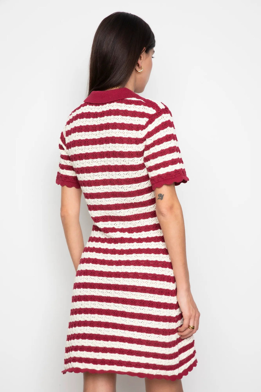 Emery Dress Berry Stripe | Kjoler | Smuk