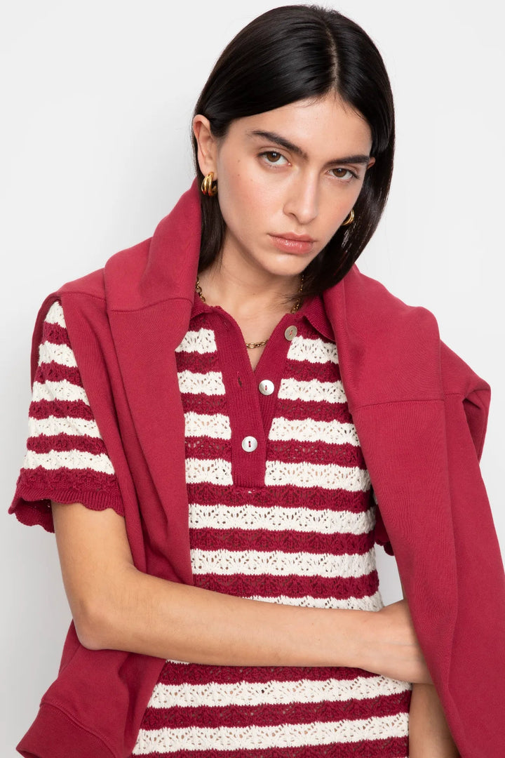 Emery Dress Berry Stripe | Kjoler | Smuk