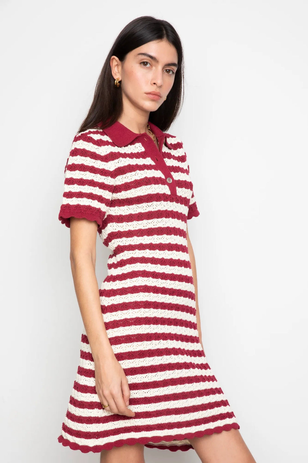 Emery Dress Berry Stripe | Kjoler | Smuk