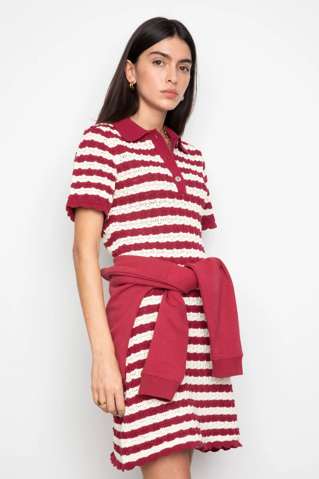 Emery Dress Berry Stripe | Kjoler | Smuk