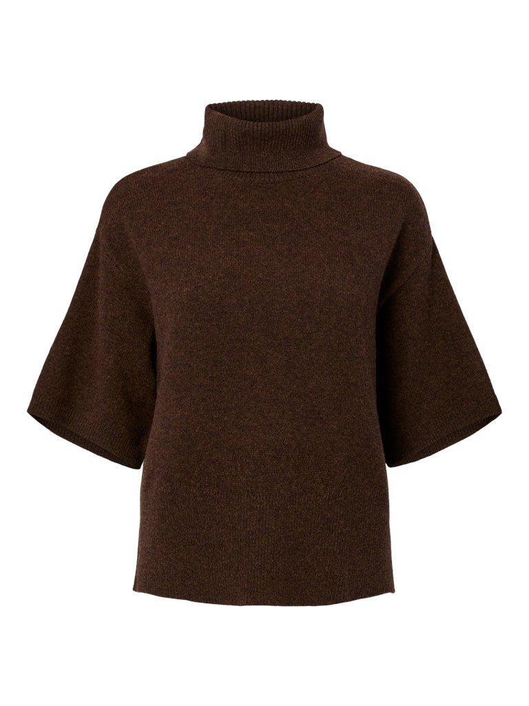 Emila 2/4 Wool Knit Pullover Chocolate Brown | Genser | Smuk - Dameklær på nett