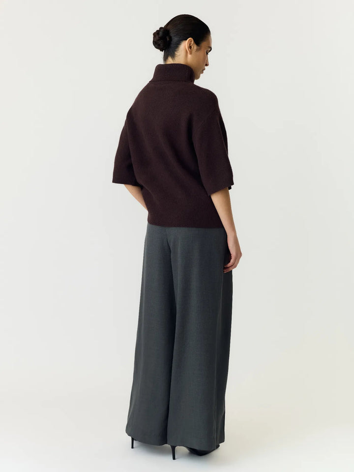 Emila 2/4 Wool Knit Pullover Coffee Bean | Genser | Smuk