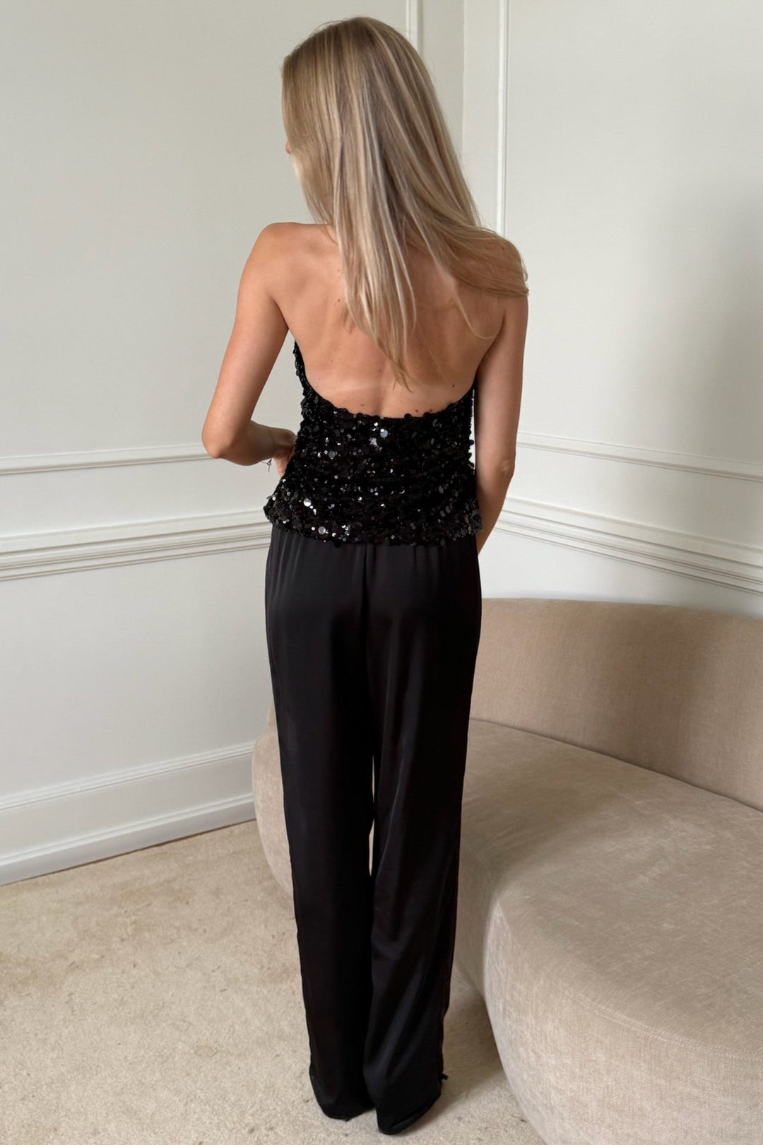 Emily Top Black Sequin | Topper | Smuk