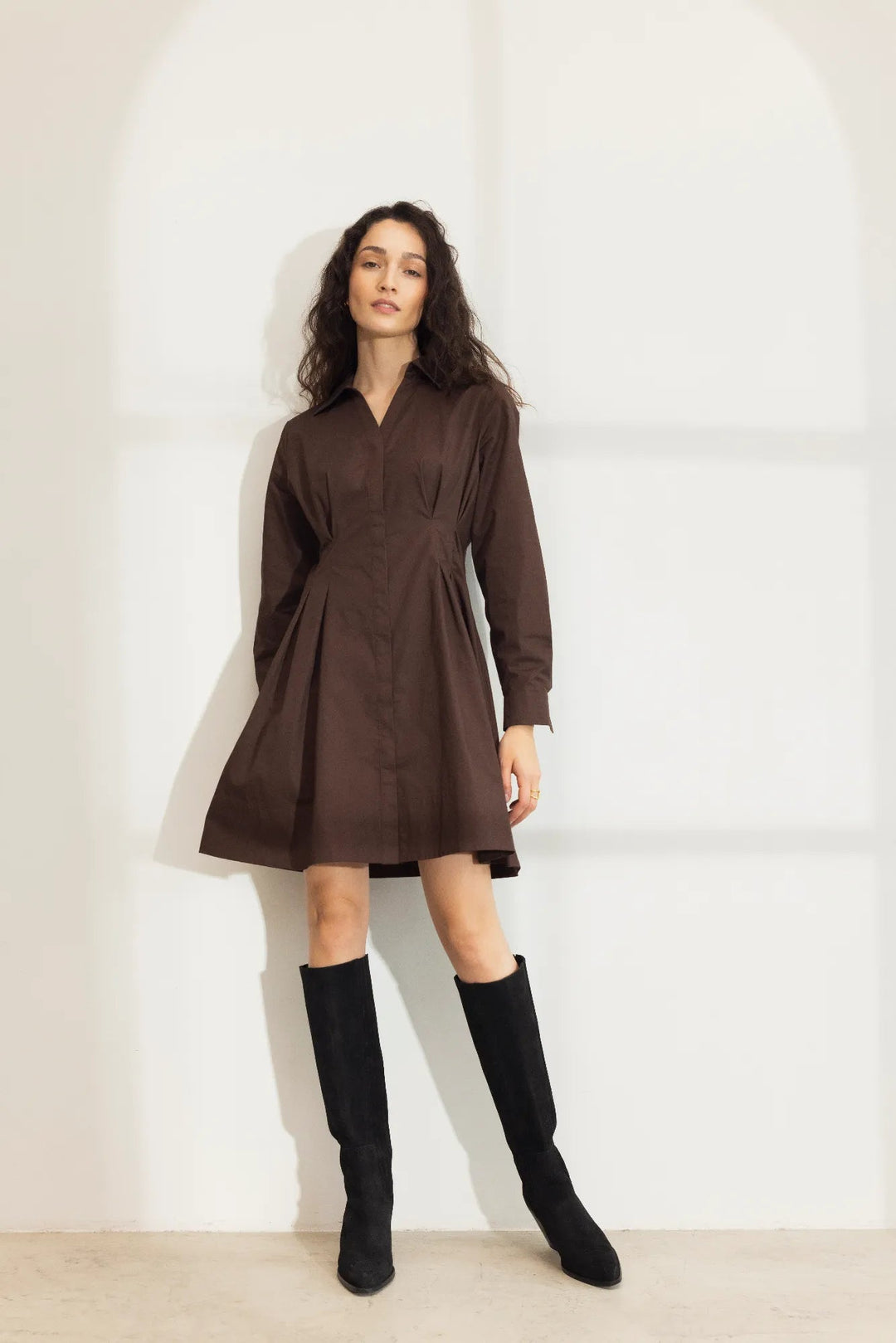 Emira Dress Brown | Kjoler | Smuk