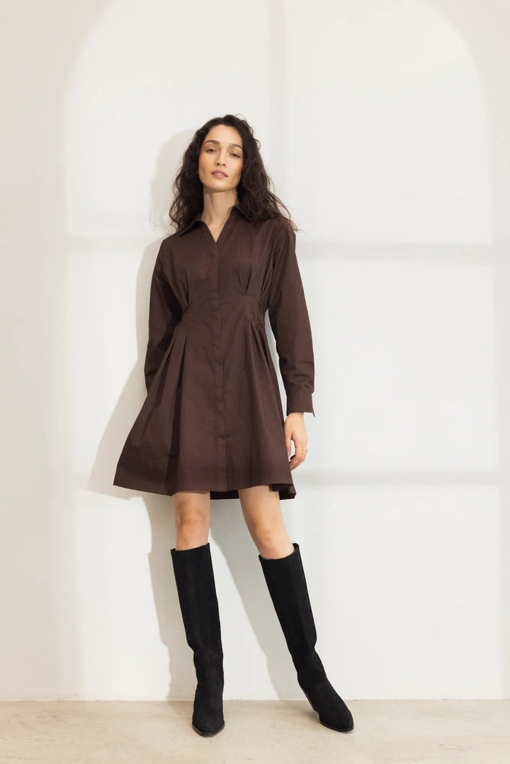 Emira Dress Brown | Kjoler | Smuk