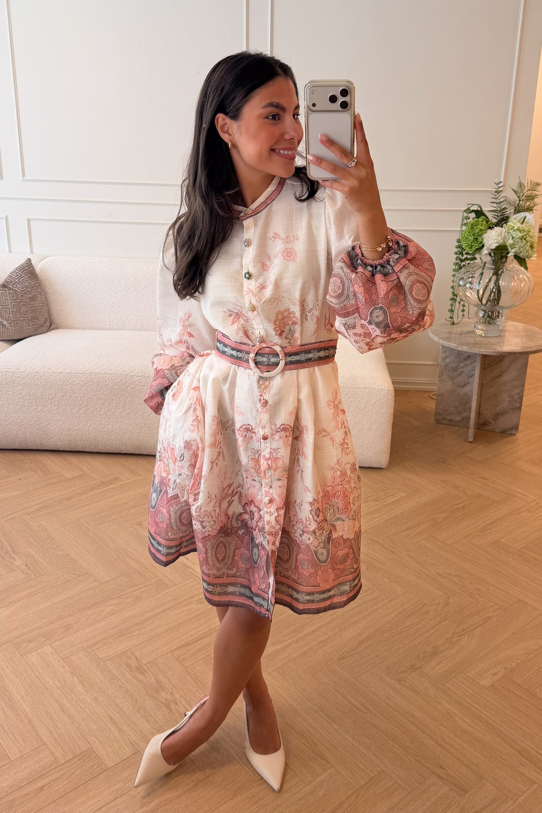 Emma Dress Beige | Kjoler | Smuk