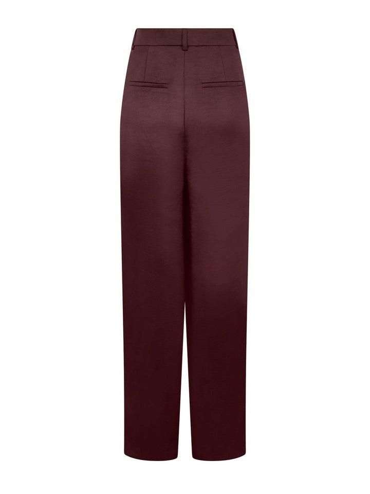 Emmett Heavy Sateen Pants Burgundy | Bukser | Smuk