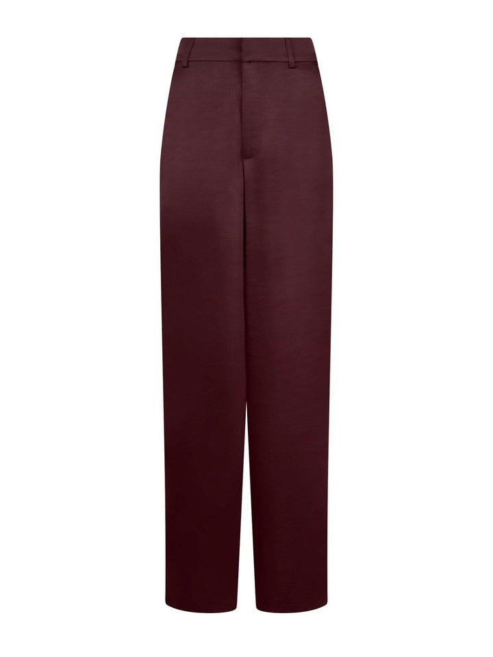 Emmett Heavy Sateen Pants Burgundy | Bukser | Smuk
