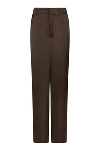 Emmett Heavy Sateen Pants Dark Brown