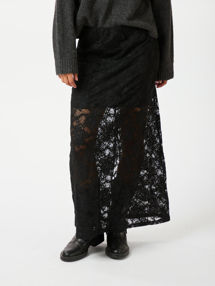 Emmie Lace Skirt Black | Skjørt | Smuk - Dameklær på nett