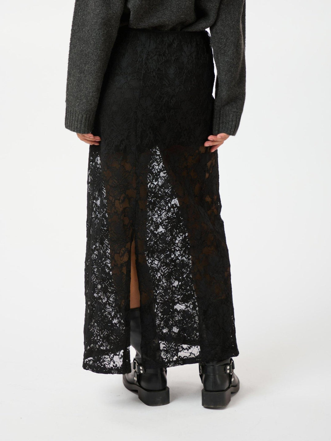 Emmie Lace Skirt Black | Skjørt | Smuk - Dameklær på nett