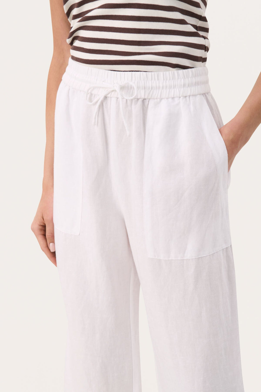 Eniolaspw Pants Bright White | Bukser | Smuk - Dameklær på nett