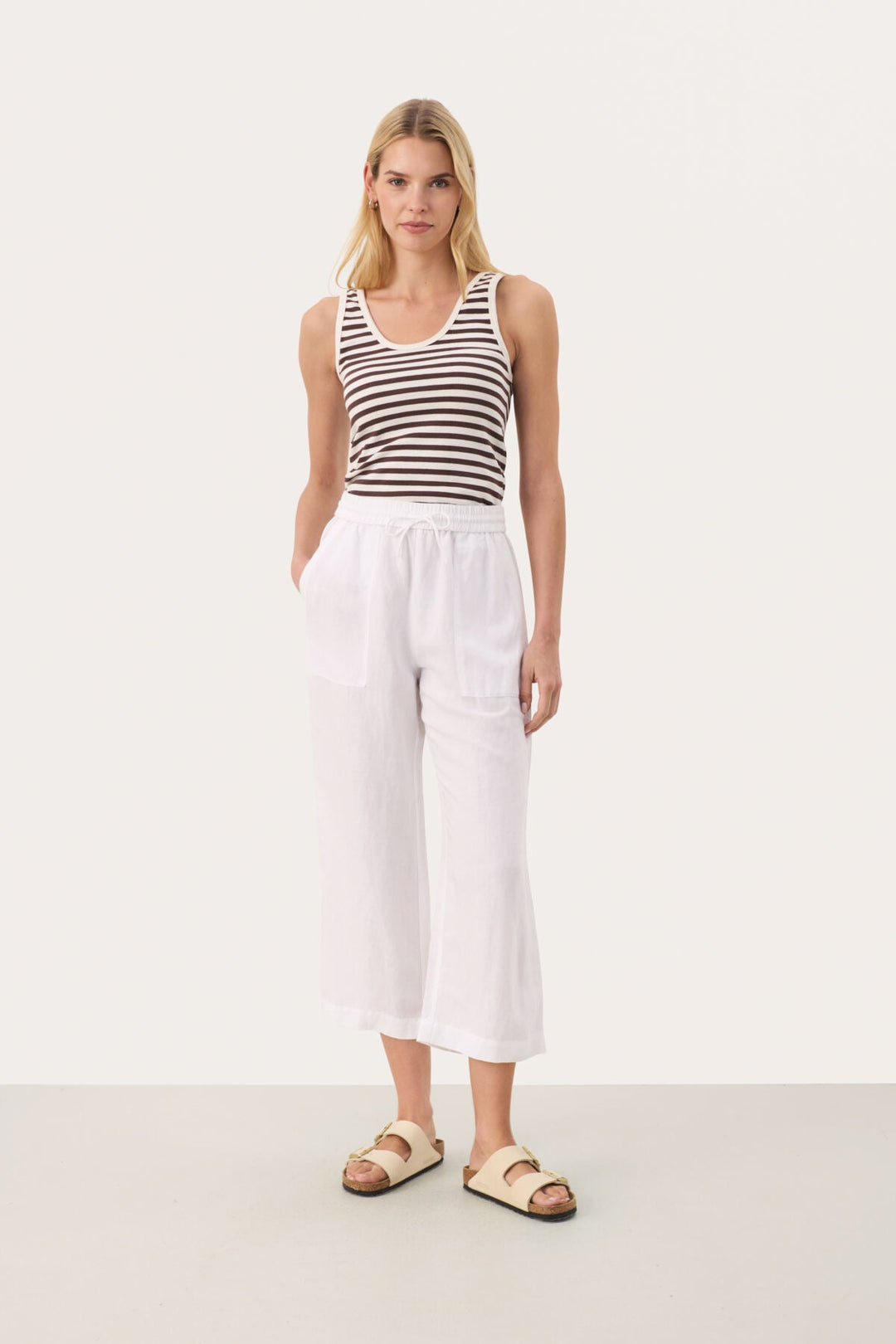 Eniolaspw Pants Bright White | Bukser | Smuk - Dameklær på nett
