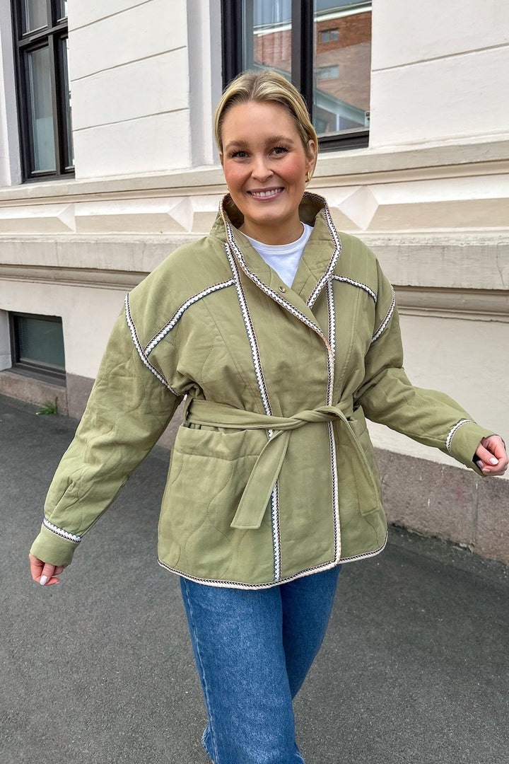 Enzo Jacket Kaki | Yttertøy | Smuk - Dameklær på nett