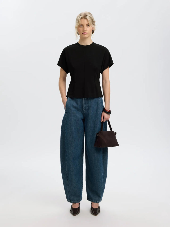 Era Ss Top Black | Topper | Smuk