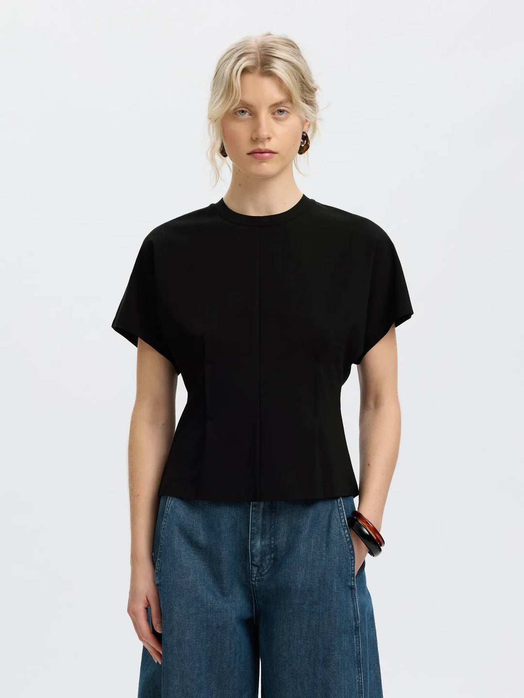 Era Ss Top Black | Topper | Smuk