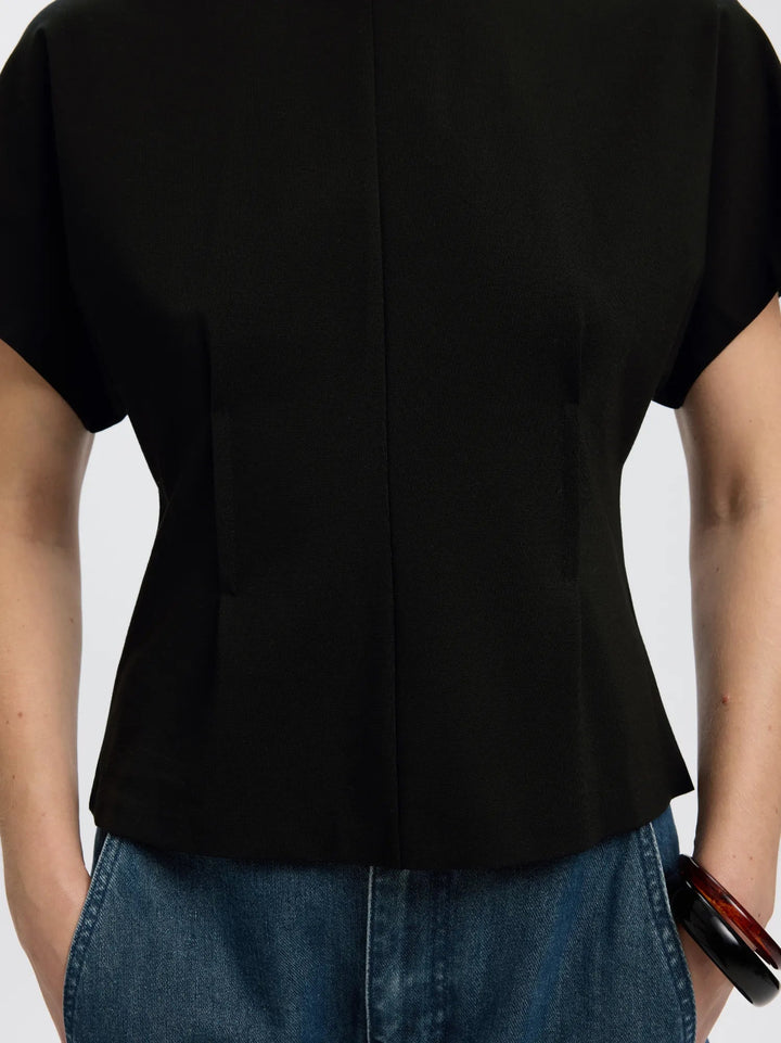 Era Ss Top Black | Topper | Smuk