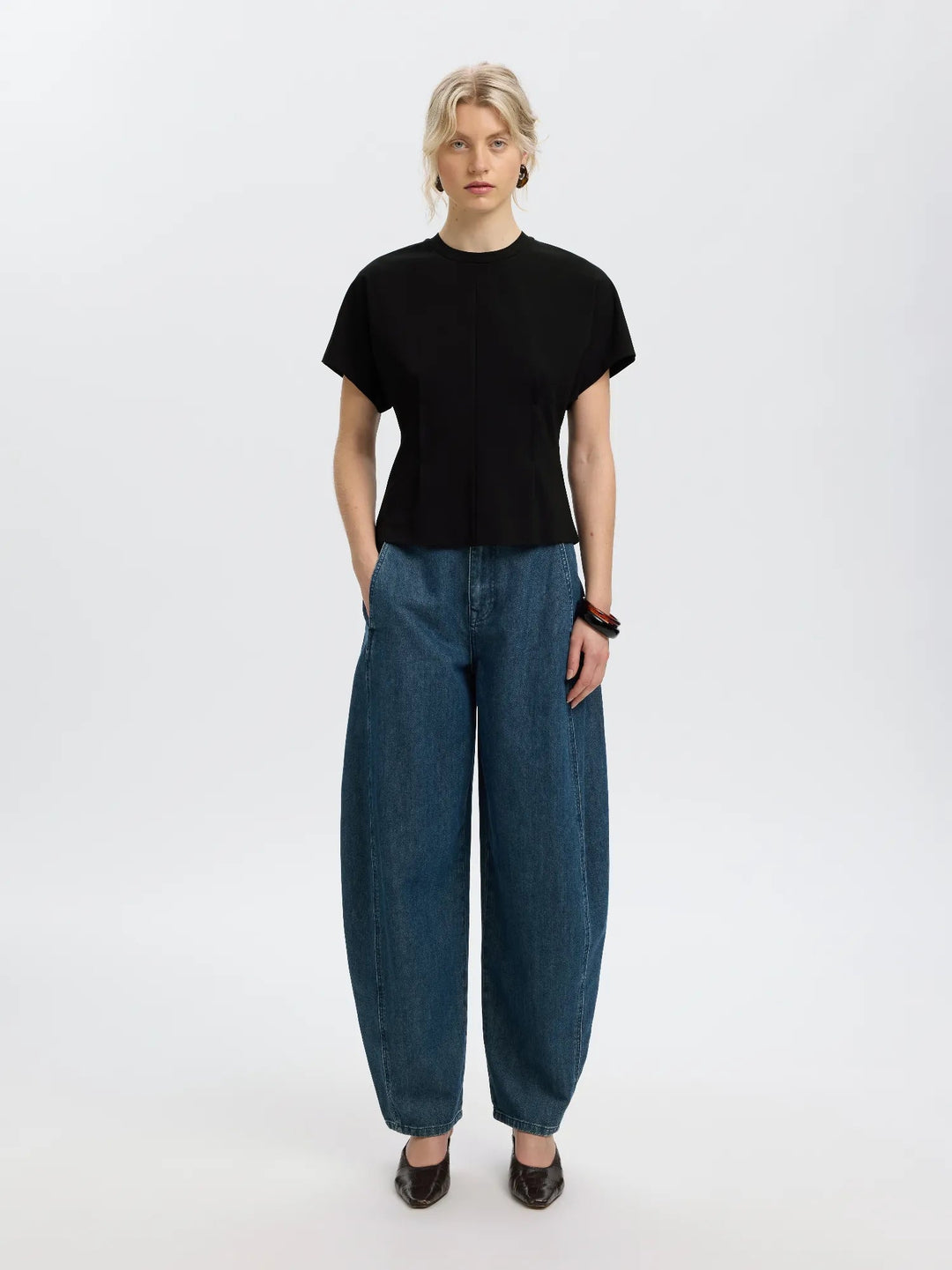 Era Ss Top Black | Topper | Smuk
