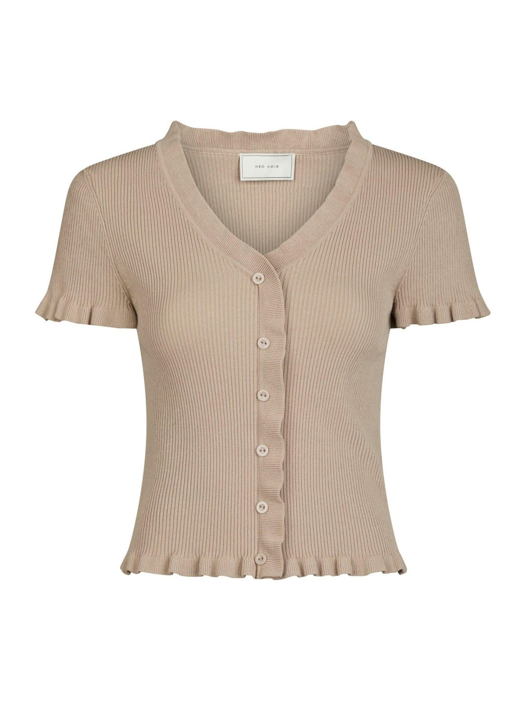 Esla Frill Knit Tee Sand | Genser | Smuk - Dameklær på nett
