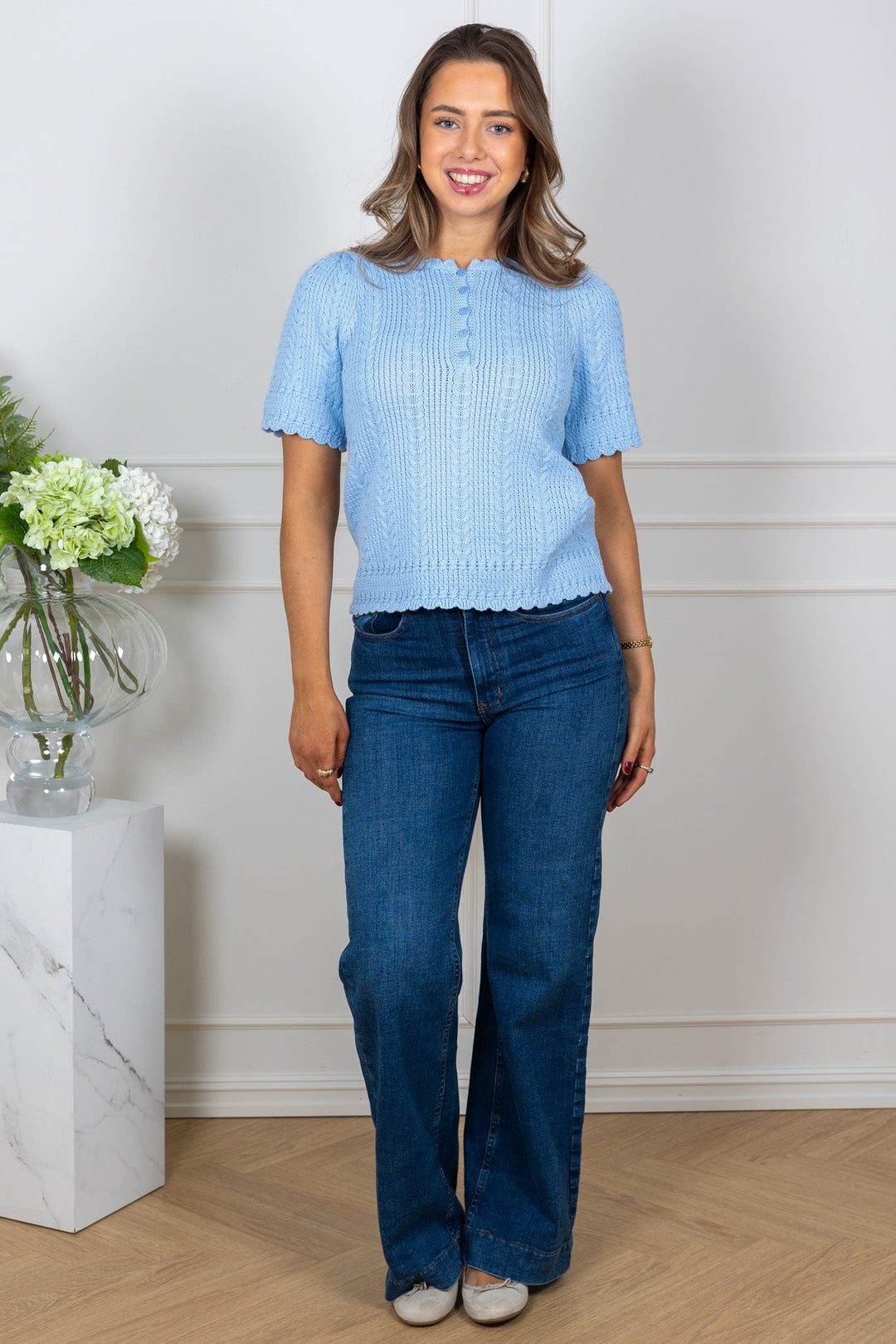 Esmeralda Pullover Light Blue | Genser | Smuk