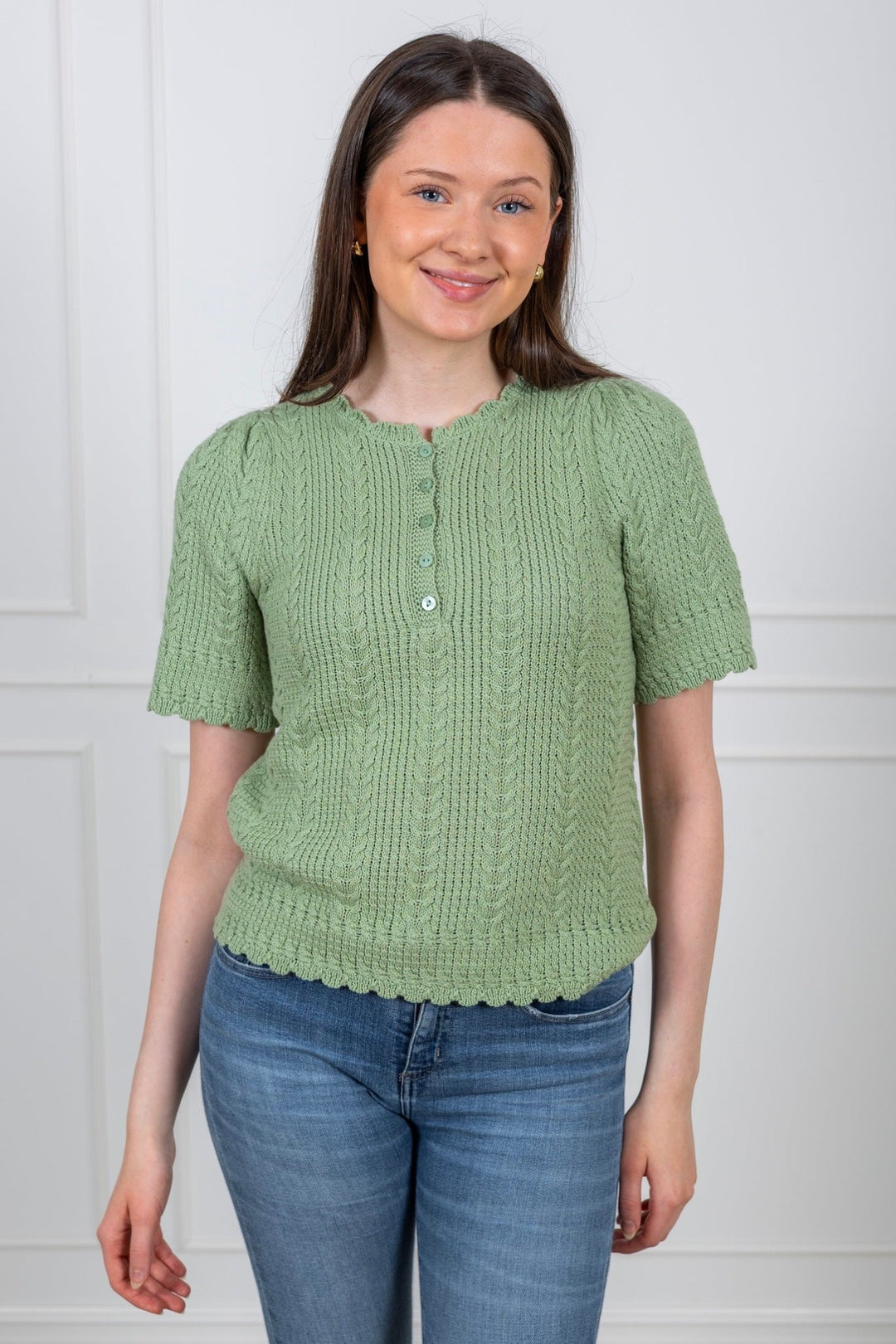 Esmeralda Pullover Pale Green | Genser | Smuk - Dameklær på nett