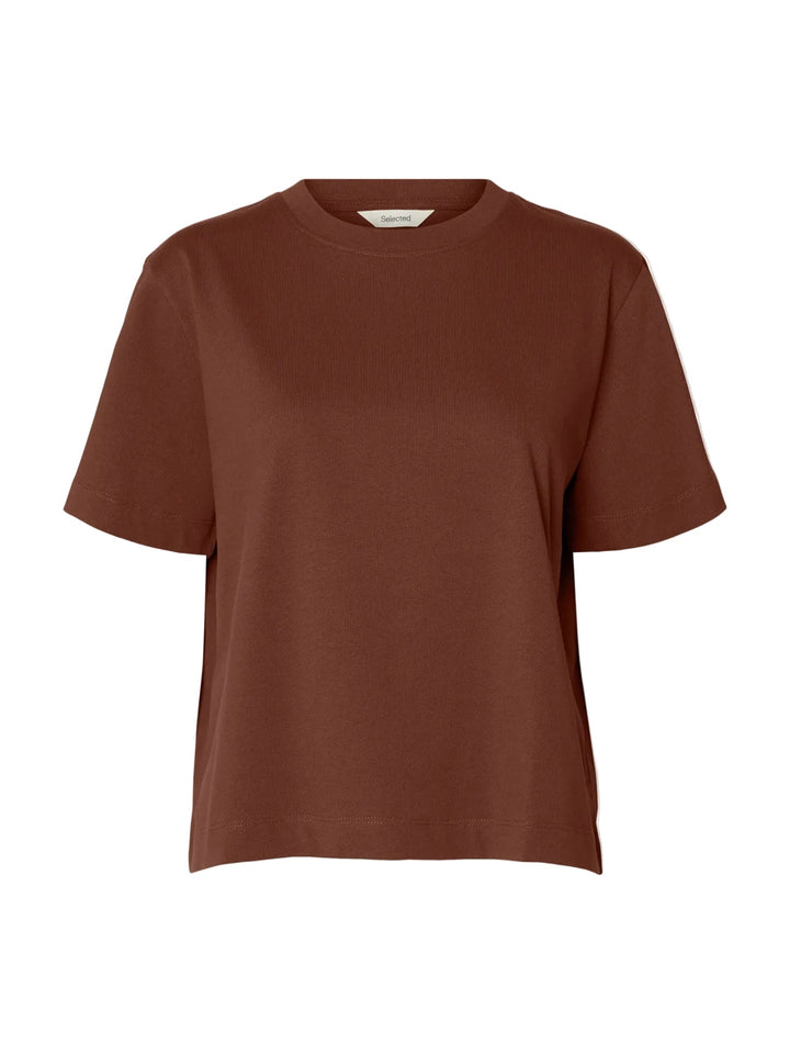 Essential Ss Boxy Tee Cherry Mahogany | Topper | Smuk