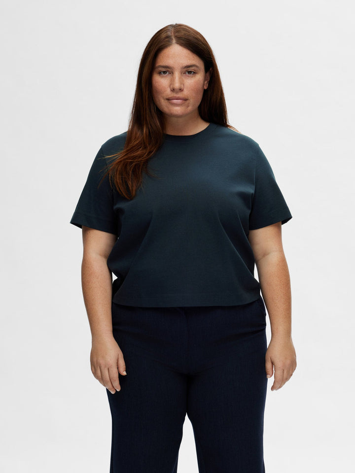 Essential Ss Boxy Tee Dark Sapphire | Topper | Smuk