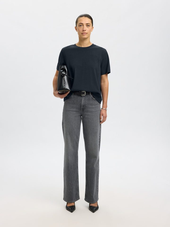 Essential Ss Boxy Tee Dark Sapphire | Topper | Smuk