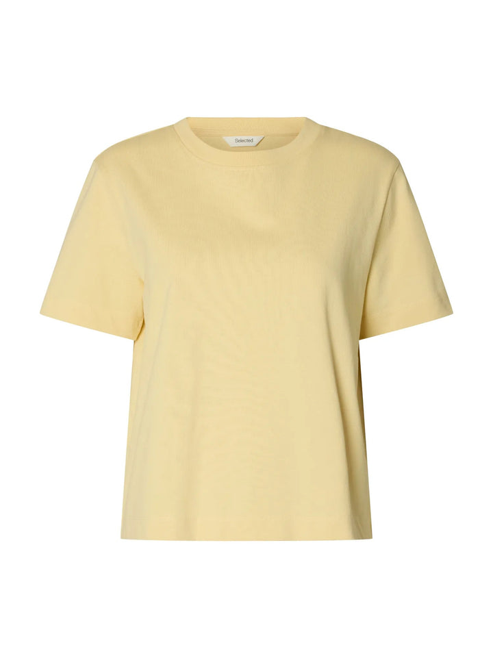 Essential Ss Boxy Tee Italian Straw | Topper | Smuk