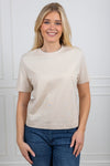 Essential Ss Boxy Tee Oatmeal
