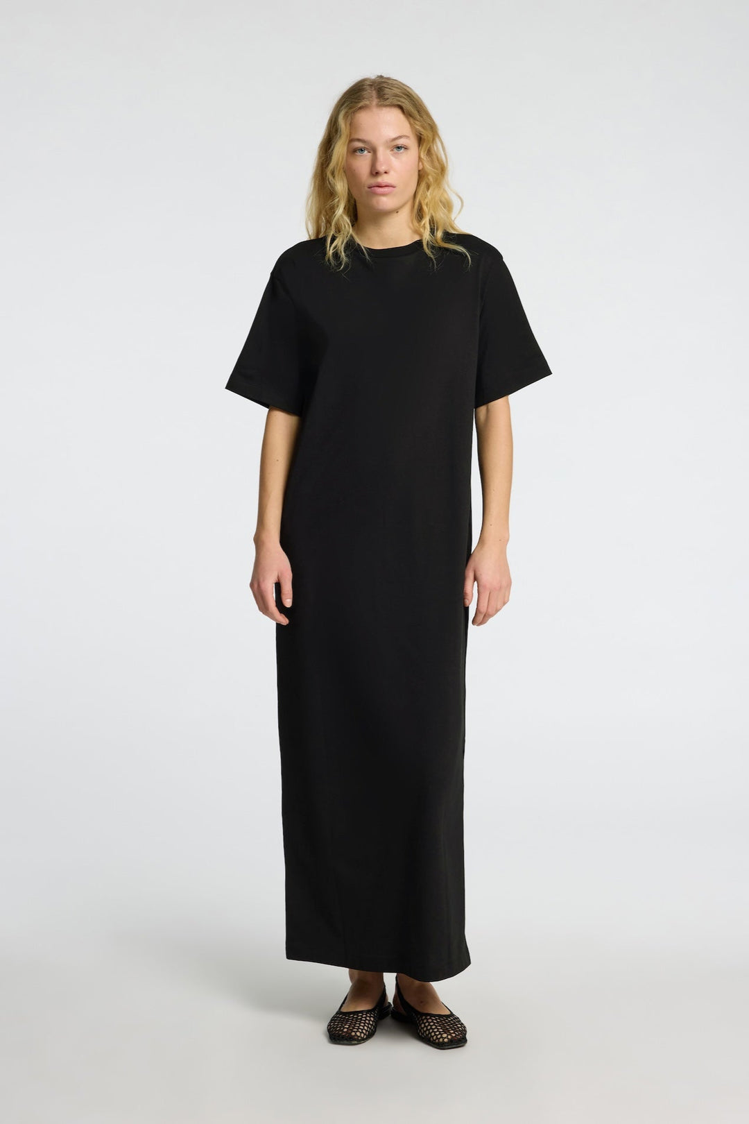 Essential Ss Pocket Ankle Dress Black | Kjoler | Smuk - Dameklær på nett