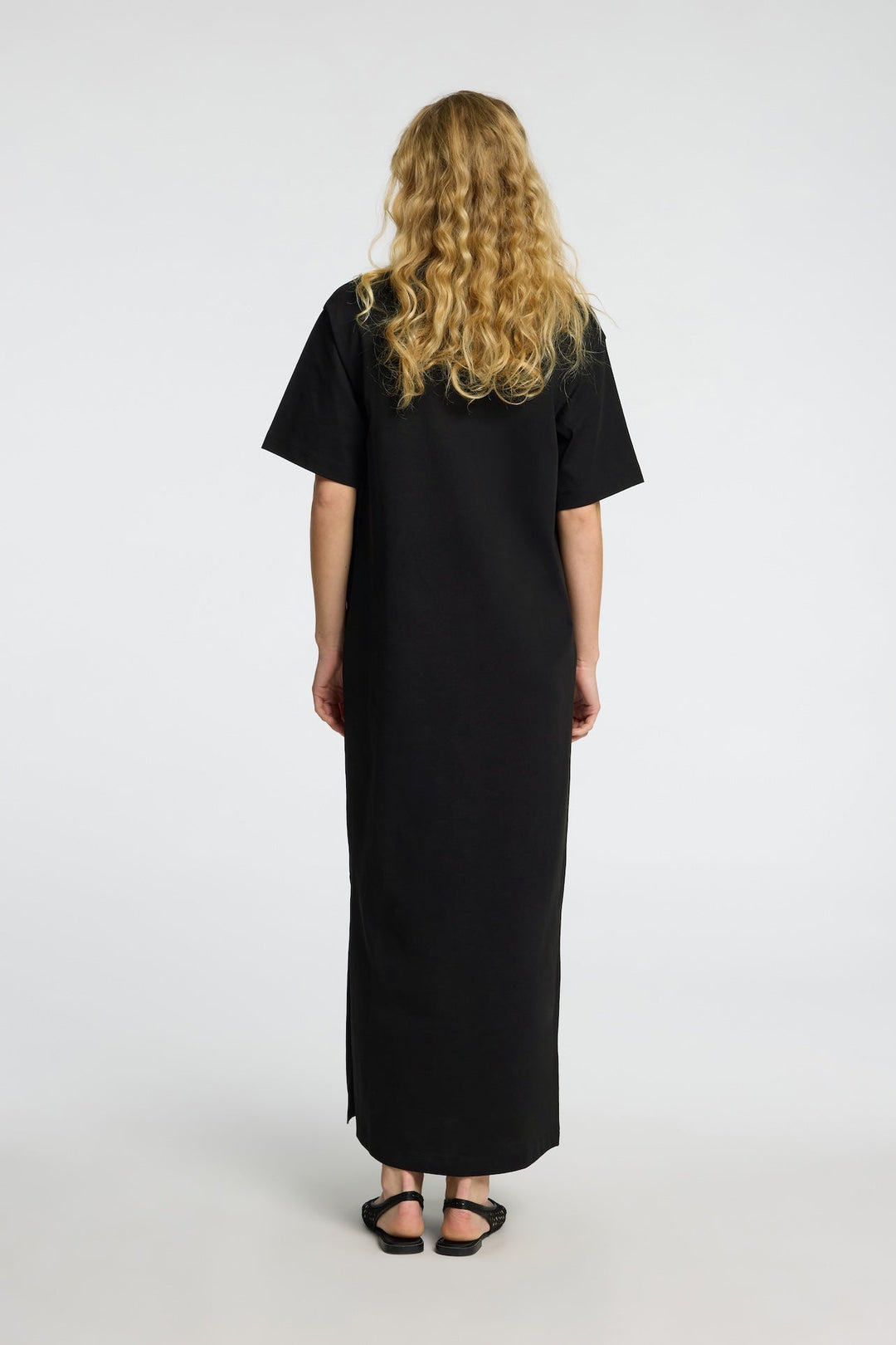 Essential Ss Pocket Ankle Dress Black | Kjoler | Smuk - Dameklær på nett