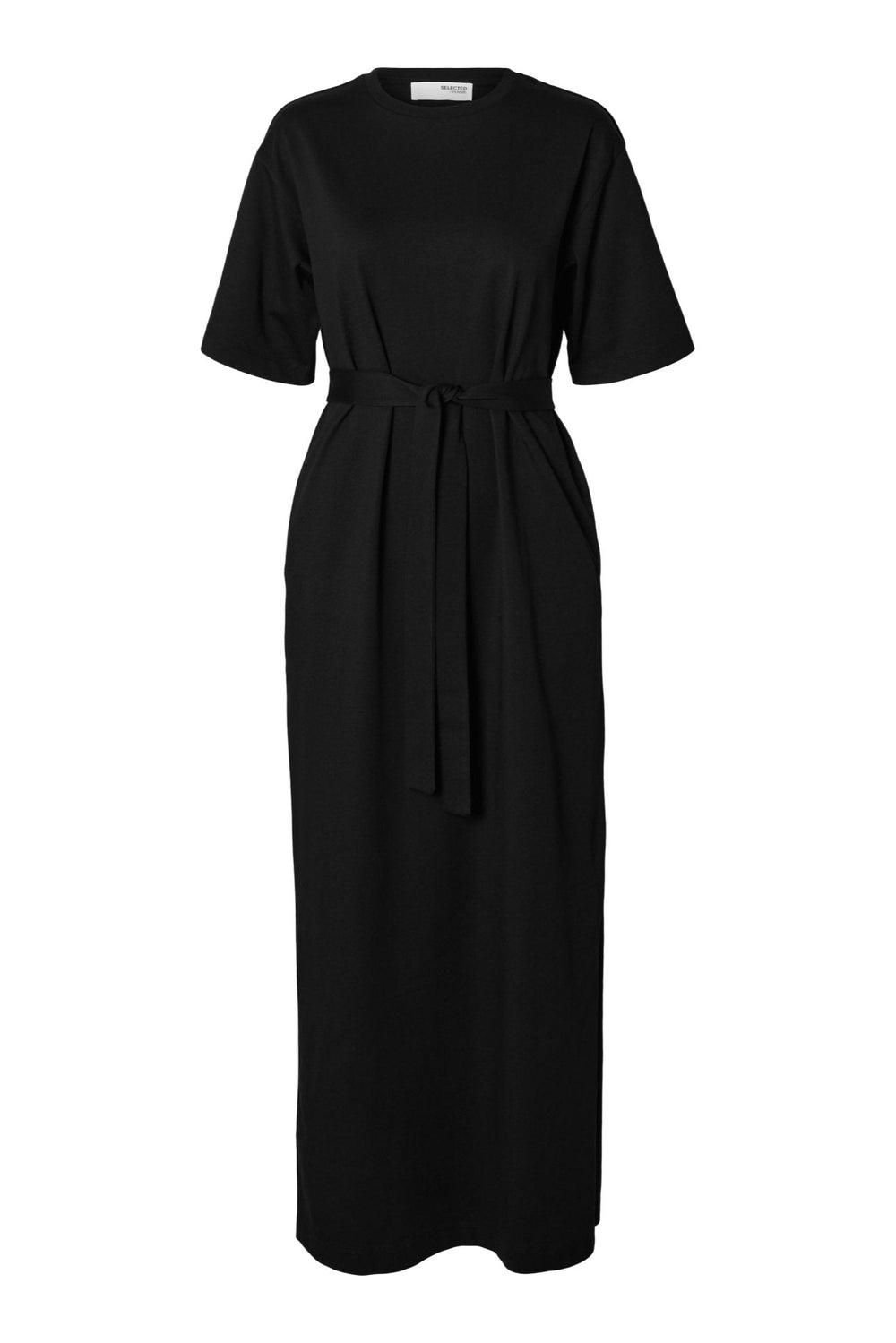 Essential Ss Pocket Ankle Dress Black | Kjoler | Smuk - Dameklær på nett