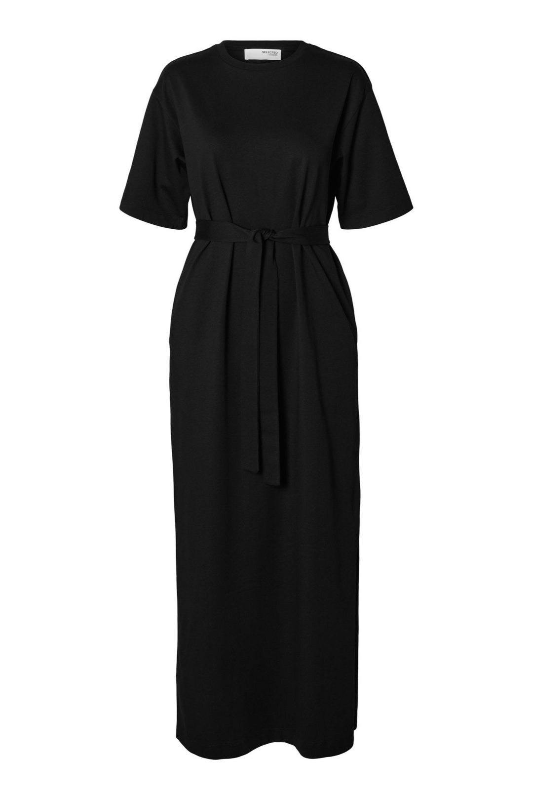 Essential Ss Pocket Ankle Dress Black | Kjoler | Smuk - Dameklær på nett
