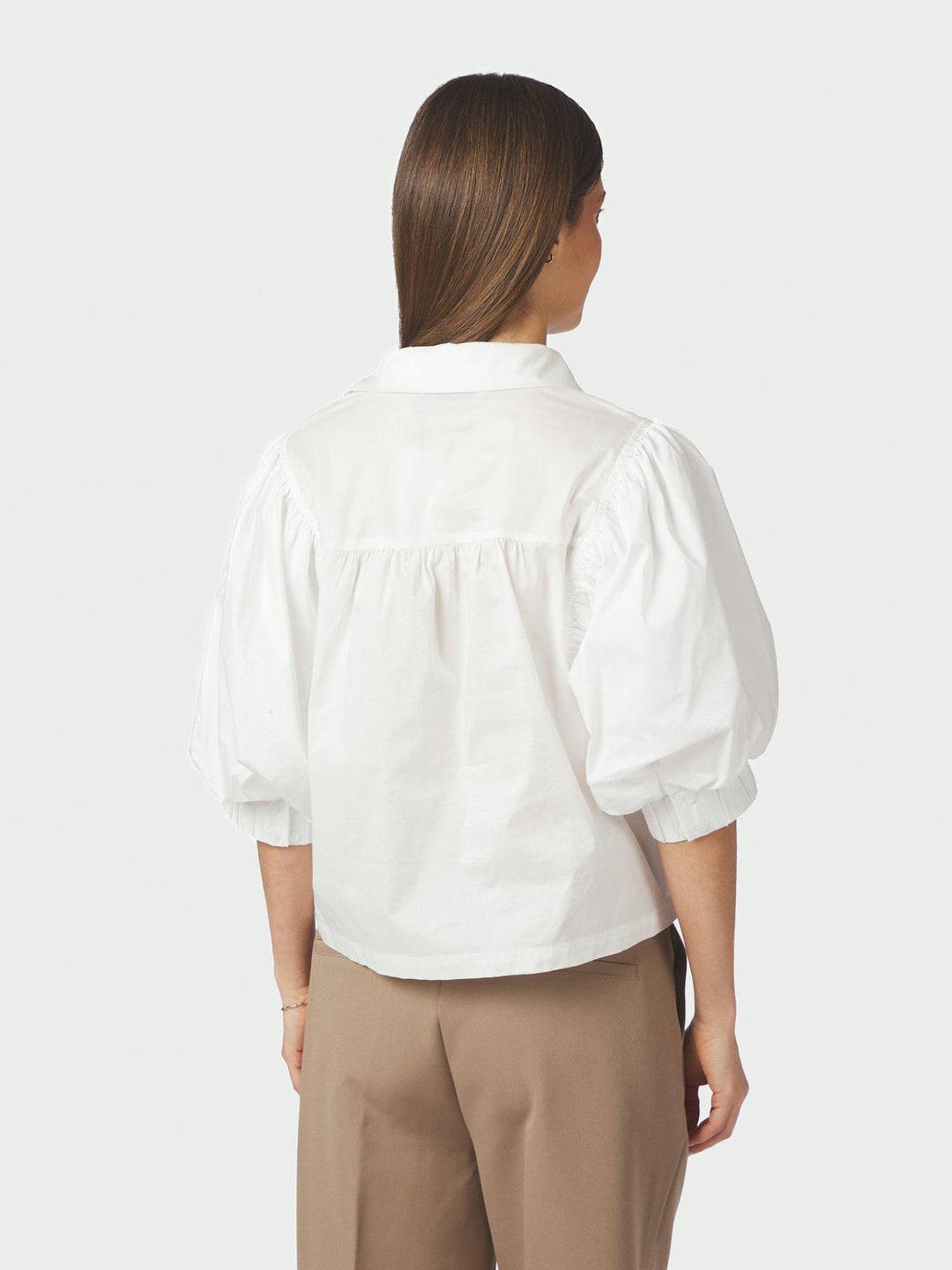 Etta Poplin Shirt White | Skjorter og bluser | Smuk