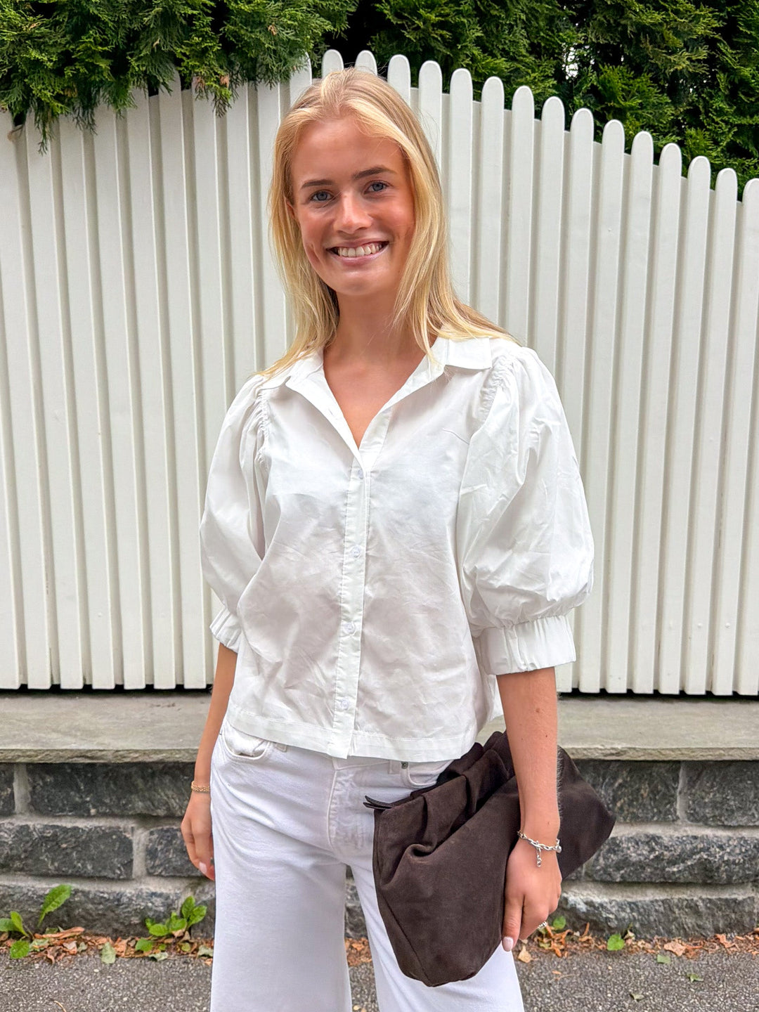 Etta Poplin Shirt White | Skjorter og bluser | Smuk