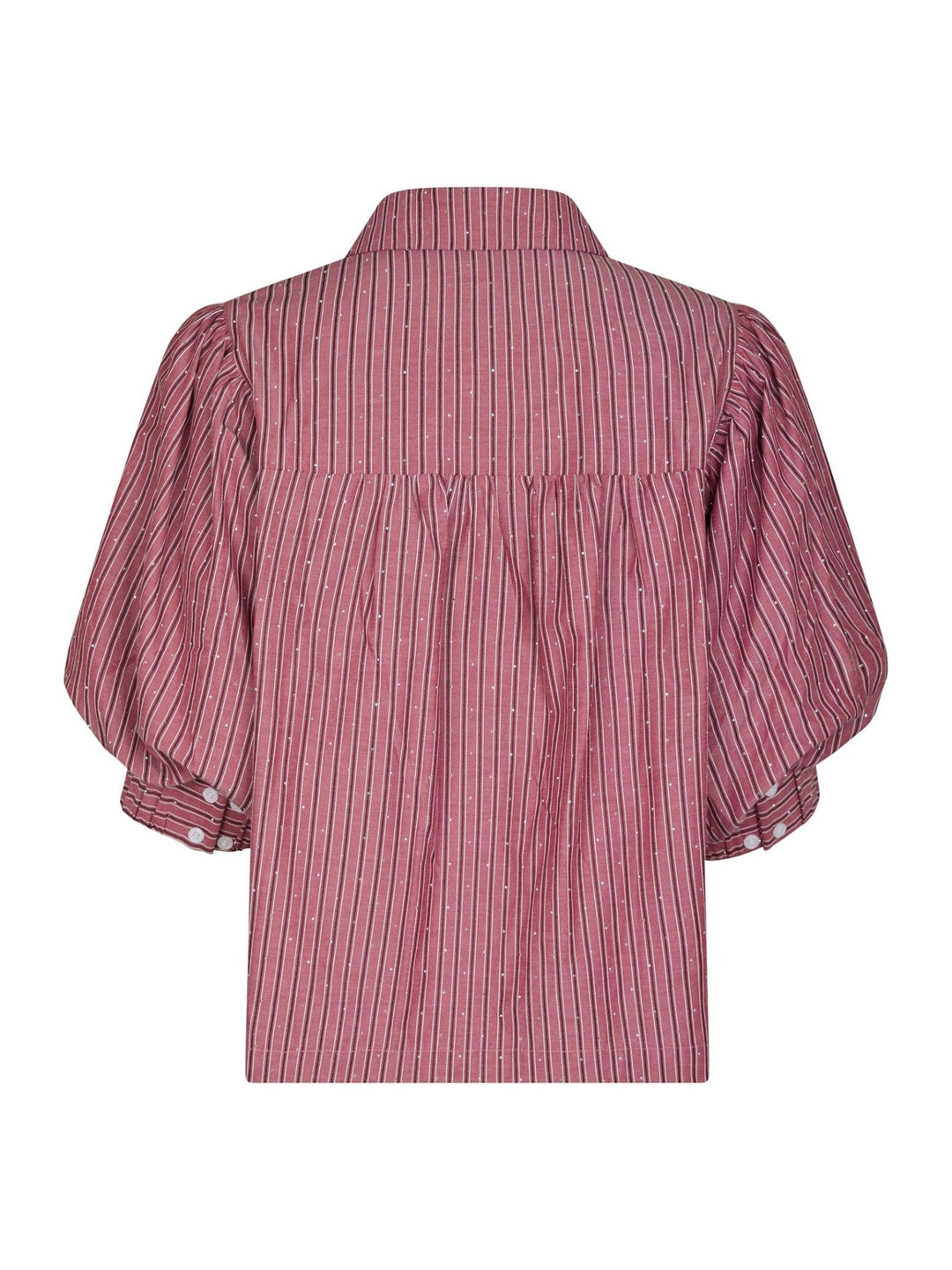 Etta Soft Stripe Stone Shirt Dark Rose | Skjorter og bluser | Smuk - Dameklær på nett